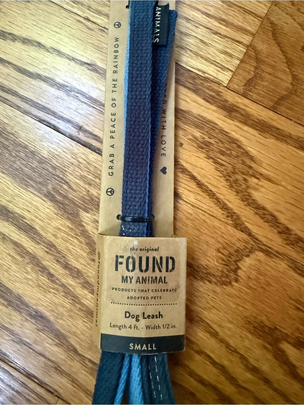 New FMA Found My Animal Cotton Small Dog Leash in Ice Blue to Dark Blue